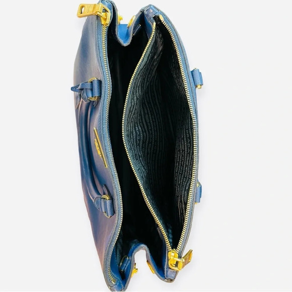 PRADA Galleria Lux Large Saffiano Double Zip Satchel Tote - Picture 6 of 16